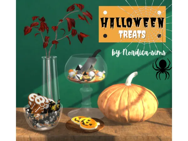 Alpha HALLOWEEN TREATS sims by Nordica - The Sims 4 Custom Content