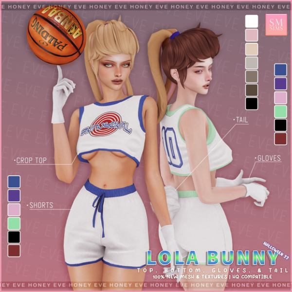 Alpha HONEY Lola Bunny Set by smsims - The Sims 4 Custom Content