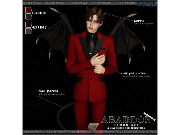 PEACH | Abaddon Demon Set by Kleos Sims