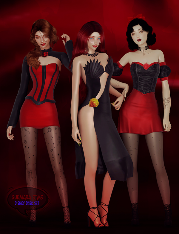 Alpha Disney Dark collection by simsfinds - The Sims 4 Custom Content