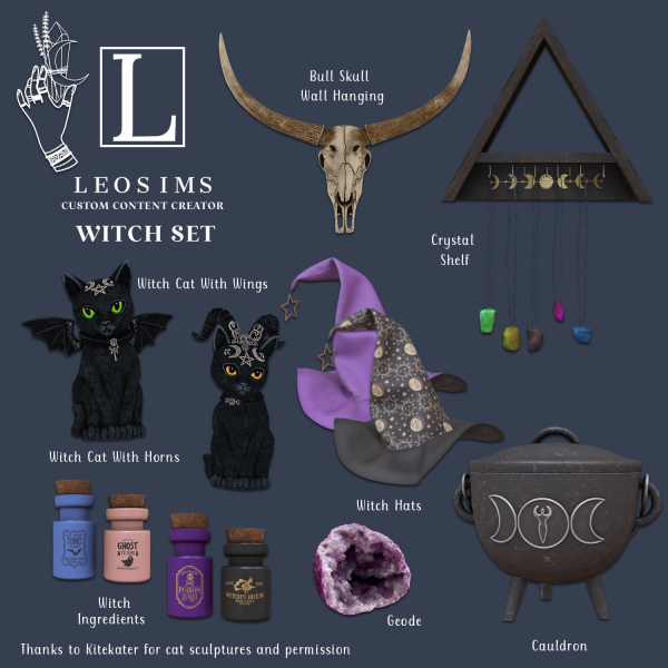 Alpha Witch Set by leosims4cc - The Sims 4 Custom Content