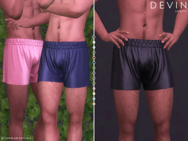 Alpha DEVIN shorts by plumbobsnfries - The Sims 4 Custom Content
