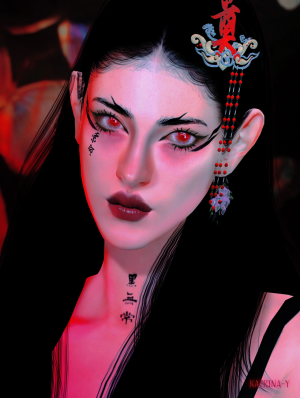 Mix Hell warlock_Halloween2022 collaboration by katrina-y - The Sims 4 Custom Content