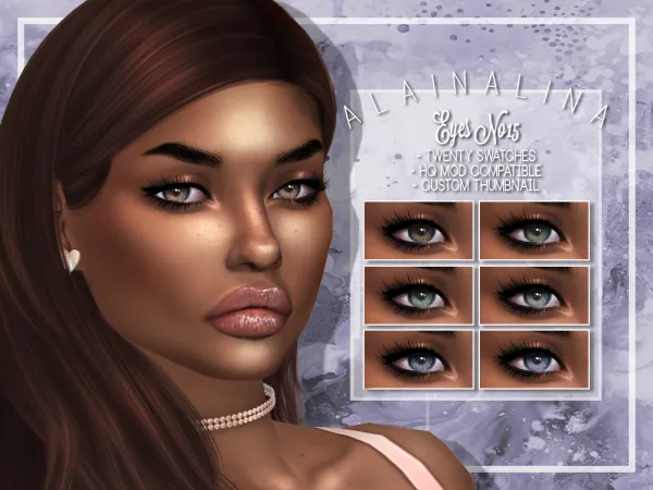 Mix Eyes No15 by alainalina - The Sims 4 Custom Content