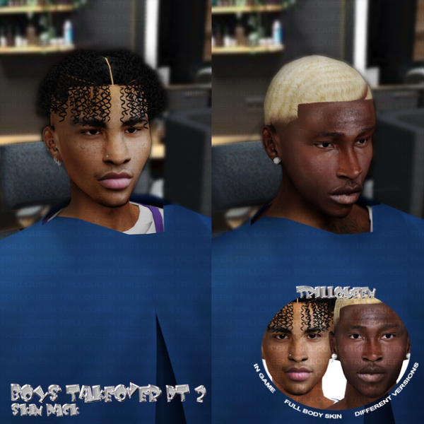 Alpha BOYS TAKEOVER (PART 2) FULL BODY SKIN PACK TRAY FILES by simsfinds - The Sims 4 Custom Content