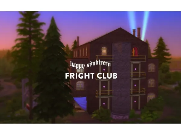 Maxis Match FRIGHT CLUB NIGHTCLUB - The Sims 4 Custom Content