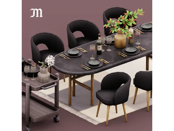 Maxis Match Gale Dining - The Sims 4 Custom Content