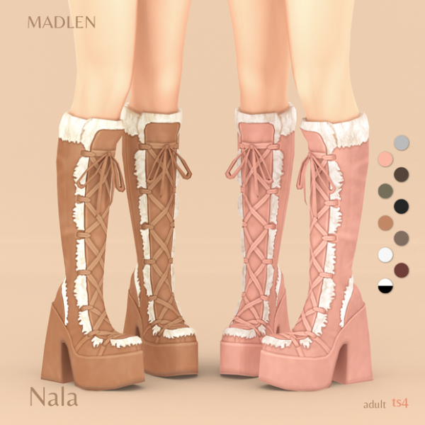 Maxis Match Nala Boots by madlensims - The Sims 4 Custom Content