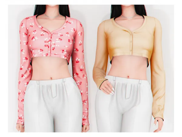 Alpha Nxde Top v2 by plbsims - The Sims 4 Custom Content