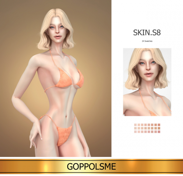 Alpha GPME GOLD Skintones S8 by simsfinds - The Sims 4 Custom Content