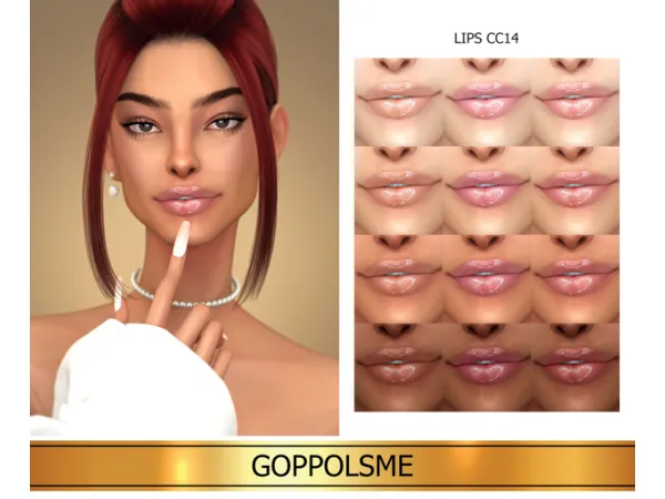 Alpha GPME GOLD Lips CC14 - The Sims 4 Custom Content