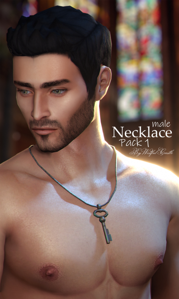 Maxis Match Male Necklace Pack 1 by simsfinds - The Sims 4 Custom Content