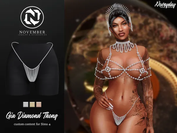 Alpha November Gia Thong - The Sims 4 Custom Content
