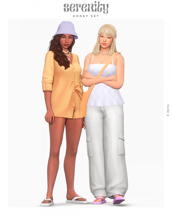 Maxis Match Honey Set (4 items) by simsfinds - The Sims 4 Custom Content
