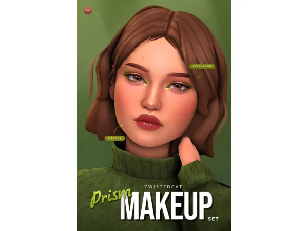 Maxis Match Prism Makeup Set - The Sims 4 Custom Content