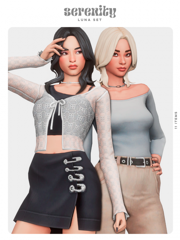 Maxis Match Luna Set by simsfinds - The Sims 4 Custom Content