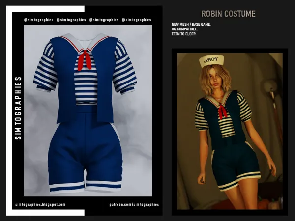 Mix Robin Costume by simtographies - The Sims 4 Custom Content