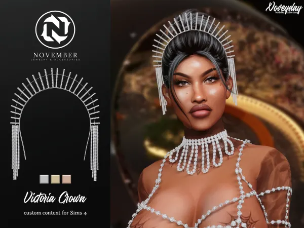 Alpha November Victoria Crown - The Sims 4 Custom Content