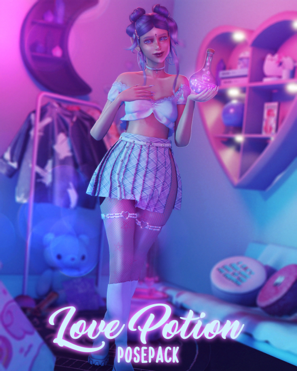 Mix Love Potion Posepack by simsfinds - The Sims 4 Custom Content