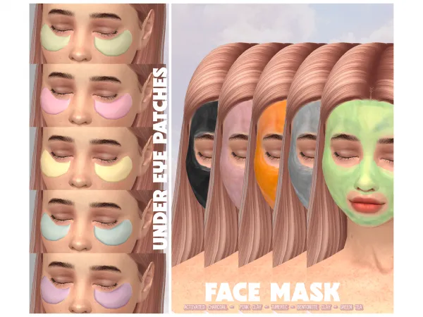 Maxis Match Face Masks by daisypixels - The Sims 4 Custom Content