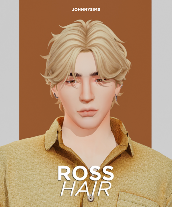 Maxis Match Ross Hair by simsfinds - The Sims 4 Custom Content