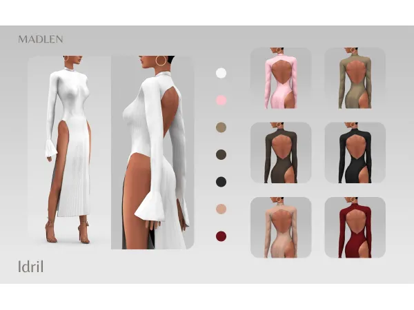 Maxis Match Madlen Idril Dress by madlensims - The Sims 4 Custom Content