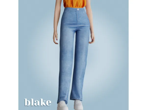Alpha Blake jeans by amelylina - The Sims 4 Custom Content