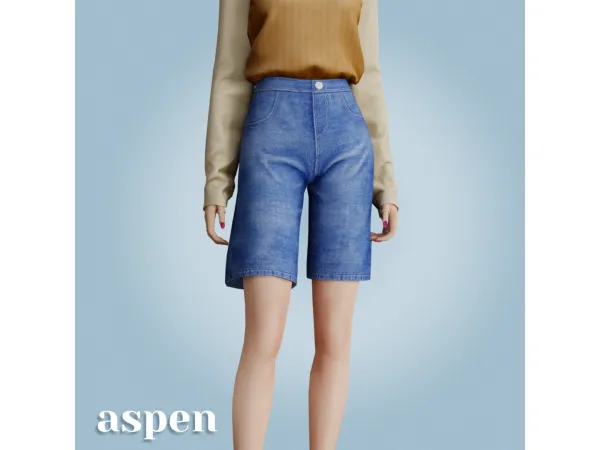 Alpha Aspen shorts by amelylina - The Sims 4 Custom Content