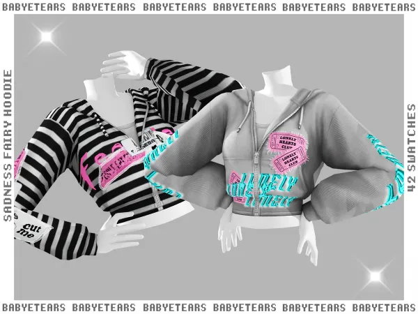 Alpha sadness fairycore sweater babyetears - The Sims 4 Custom Content