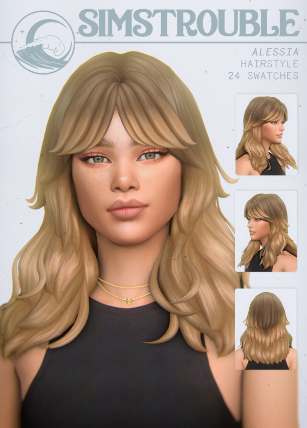 Maxis Match ALESSIA by simsfinds - The Sims 4 Custom Content