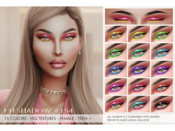 Mix EYESHADOW 154 by julhaos - The Sims 4 Custom Content
