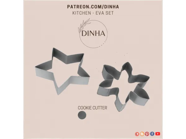 Mix Eva Set Cookie Cutter - The Sims 4 Custom Content