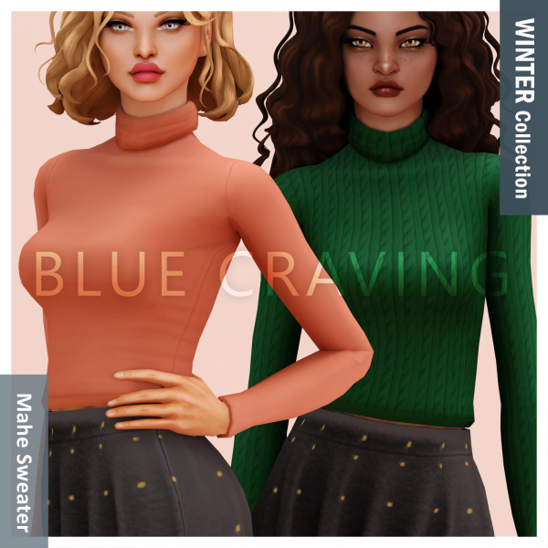 Alpha Blue Craving Mahe Sweater by bluecraving - The Sims 4 Custom Content