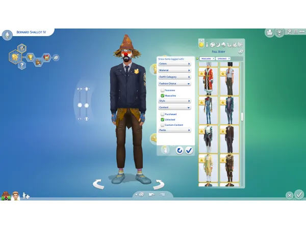 Maxis Match Unlock CAS Items by simsfinds - The Sims 4 Custom Content