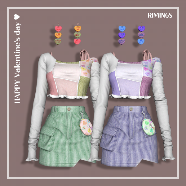 Alpha [RIMINGS] HAPPY Valentine's day by simsfinds - The Sims 4 Custom Content