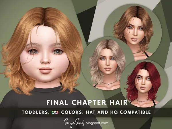 Alpha Final Chapter hair for Toddlers by simsfinds - The Sims 4 Custom Content