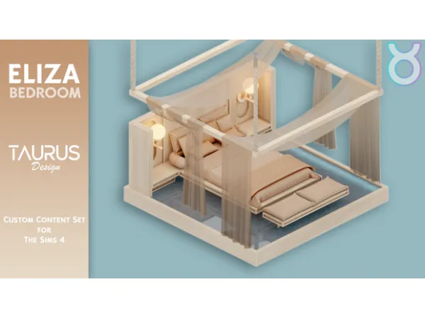 Alpha Eliza Bedroom - The Sims 4 Custom Content