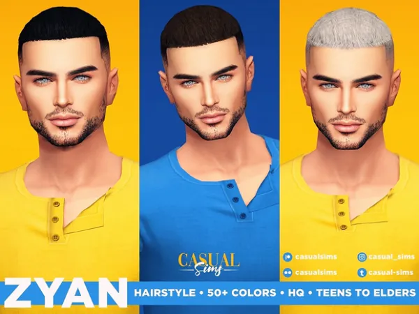 Mix Zyan Hairstyle - The Sims 4 Custom Content