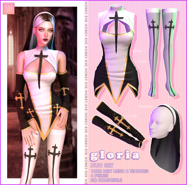 Gloria Nun Costume Set The Sims 4 Download SimsFinds