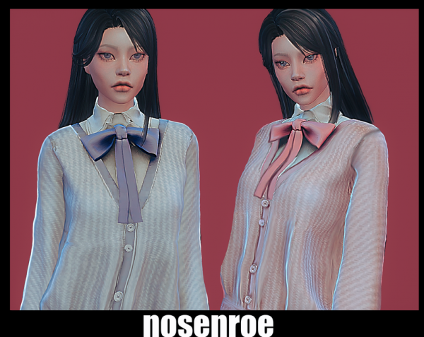 Alpha Sasha cardigan by simsfinds - The Sims 4 Custom Content