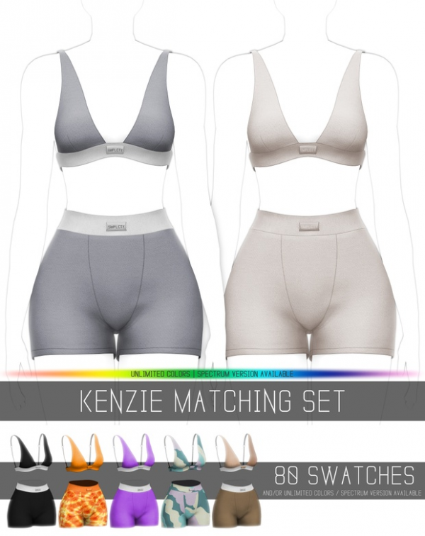 Alpha KENZIE MATCHING SET by simsfinds - The Sims 4 Custom Content