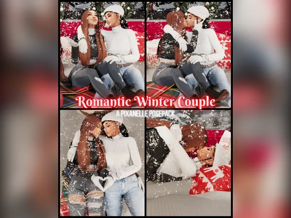 Pixanelle - Romantic Winter Couple Posepack