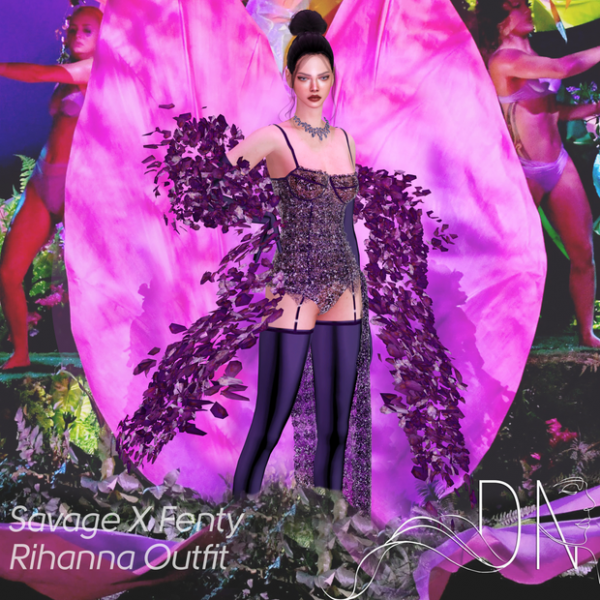 Alpha Rihanna Outfit by sorensms - The Sims 4 Custom Content