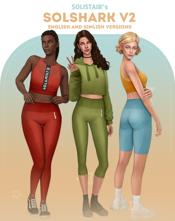 Maxis Match Solshark Gymwear v2 by simsfinds - The Sims 4 Custom Content