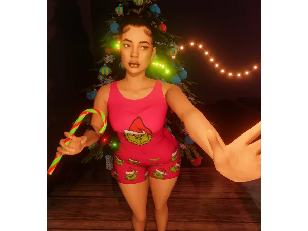 Alpha Christmas Pjs by simmerkatex - The Sims 4 Custom Content