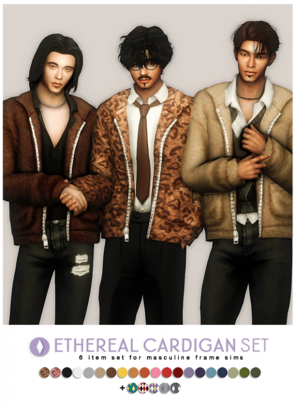 Maxis Match Ethereal Cardigan Set Redux by simsfinds - The Sims 4 Custom Content