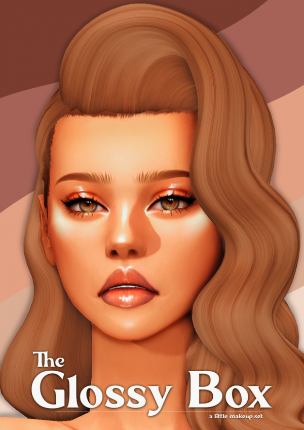 Maxis Match The GLOSSY BOX a little makeup set by simsfinds - The Sims 4 Custom Content