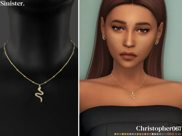 Mix SINISTER NECKLACE by simsfinds - The Sims 4 Custom Content