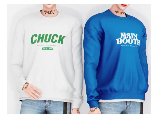 Alpha Lotto Sweater by plbsims - The Sims 4 Custom Content