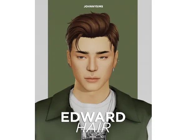 Maxis Match Edward Hair by JohnnySims - The Sims 4 Custom Content